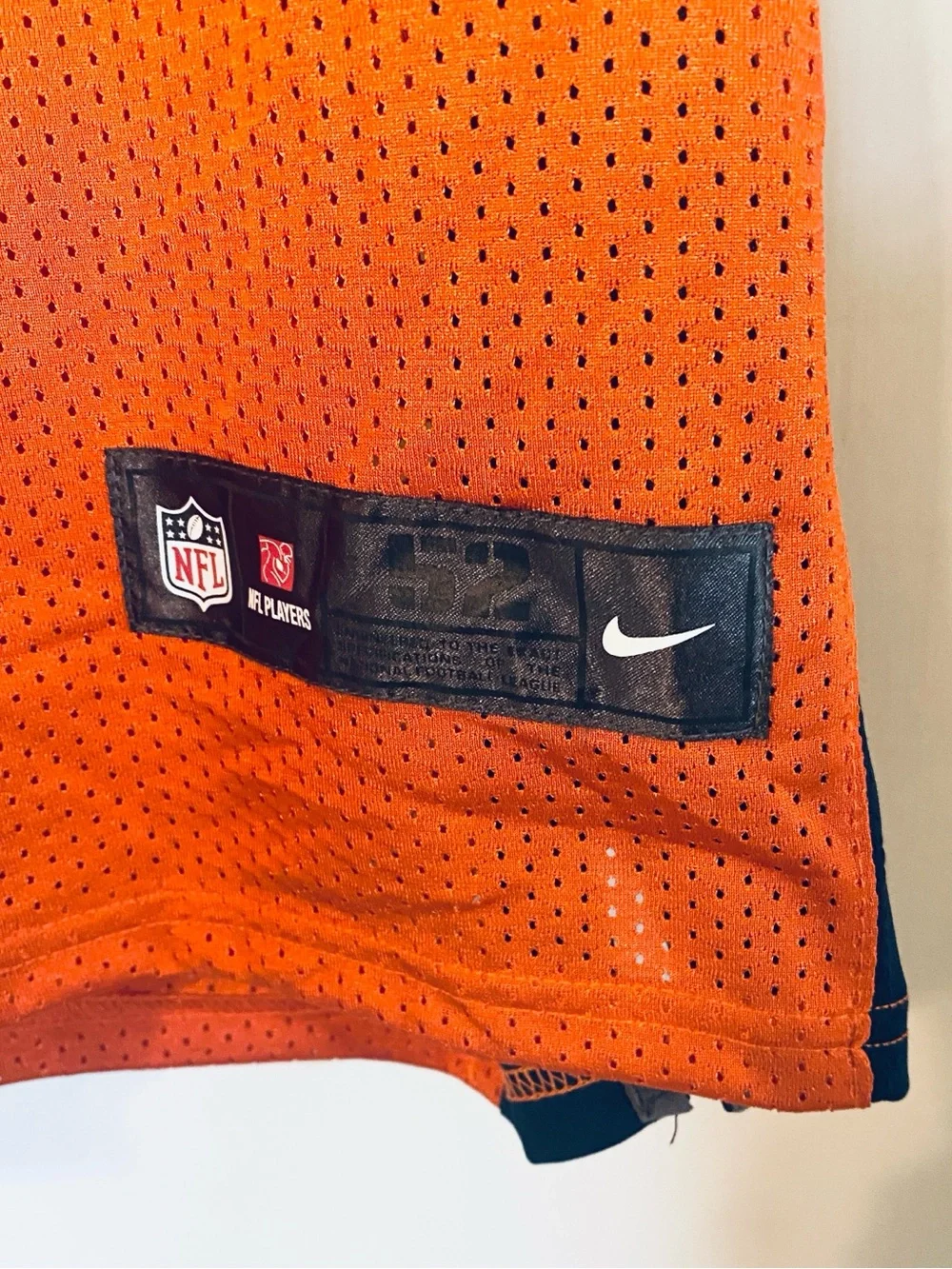 Nike NFL Peyton Manning 18 Denver Broncos On Field Football Jersey 52 XL Orange